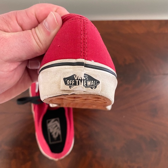 Vans Red Lace Up Shoes M 4.5 / W 6.0 - Picture 14 of 15